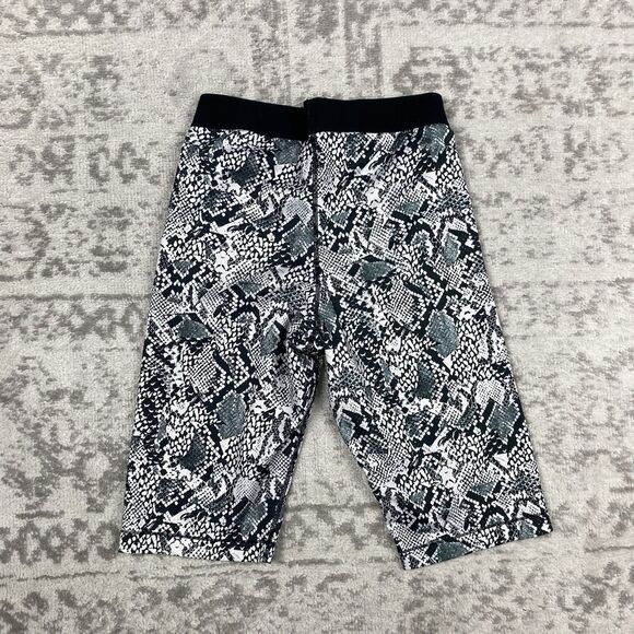 Nike Pro Women Leggings Capri Pants Athletic Snakeskin Print Workout Gray Medium - Picture 4 of 5